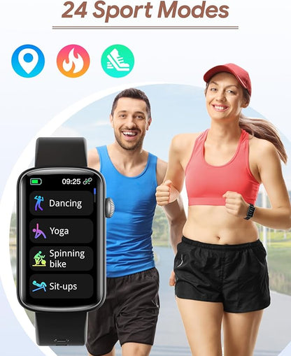 Fitness Tracker, Fitness Watches for Women Men with Heart Rate Monitor Blood Oxygen Sleep Tracker