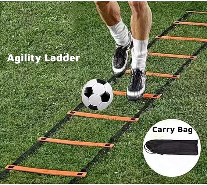 20ft Sports Agility Ladder, Agility Training Equipment for Football, Exercise, Tennis, Legs Workout