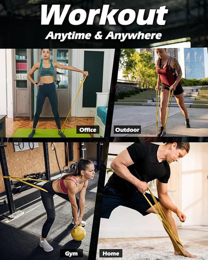 Zacro Resistance Bands, 6 Resistance Levels Pull Up Assistance Bands, Exercise Bands for Men&Women