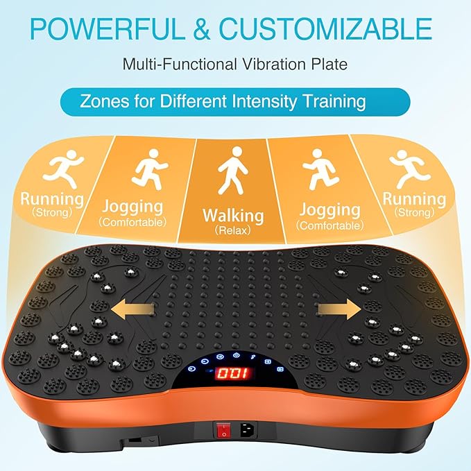 AXV Vibration Plate Exercise Machine Whole Body Workout Portable Mini Vibrate Fitness Platform