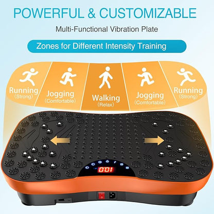 AXV Vibration Plate Exercise Machine Whole Body Workout Portable Mini Vibrate Fitness Platform