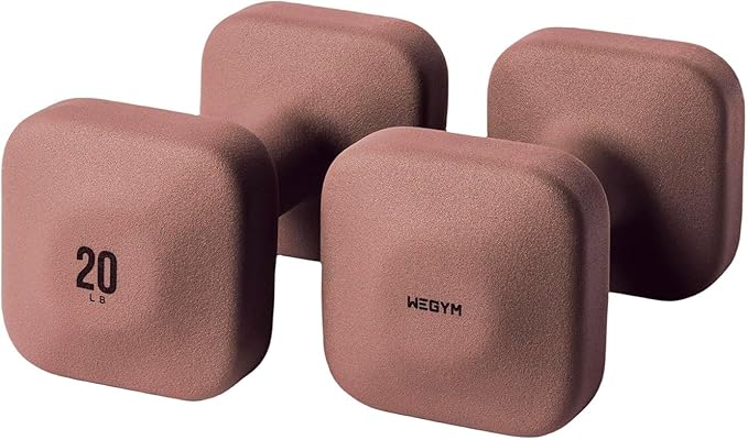 SafeGrip Dumbbells, Anti-Slip, Anti-Roll, Thick Handles, Free Weights, Square Dumbbells for Secure
