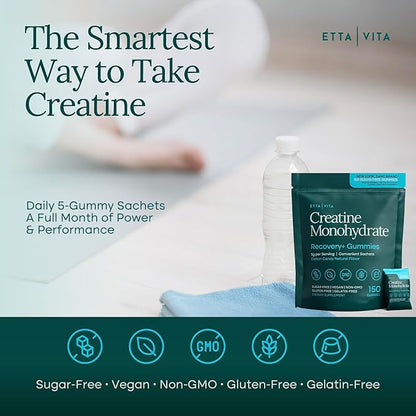 Sugar-Free Creatine Monohydrate Gummies (5g Per Packet) - Potent Creatine Gummies for Men & Women