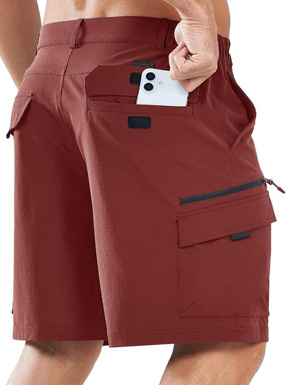NORTHYARD Men's Cargo Hiking Shorts 9" Lightweight Outdoor Tactical Work Camping Sport Golf Casual