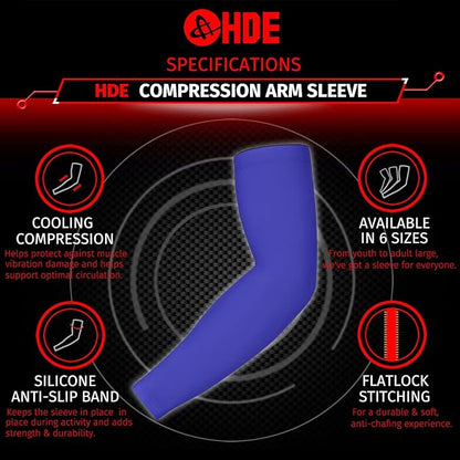HDE Arm Compression Sleeves for Kids Basketball Shooting Sleeve - Youth Sports Football Baseball