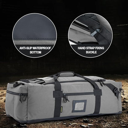 86l Large Duffel Bag For Travel, Gym & Sports - Water Repellent Polyester, Hidden Straps, Shoe