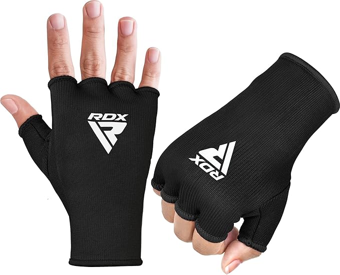 RDX Boxing Hand Wraps Inner Gloves Men Women, Half Finger Elasticated Bandages, Under Mitts Fist