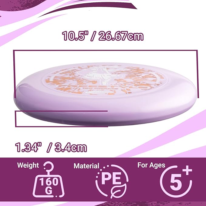 Wham-O Frisbee Ultimate Training Disc, Sports Flying Disc 160g, 10.5 Inch Durable and Flexible