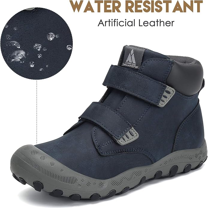 Mishansha Kids Hiking Boots Toddler Girls Boys Hiking Shoes Water-Resistant Anti-Collision Non-Slip