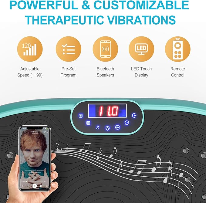 AXV Vibration Plate Exercise Machine Whole Body Workout Power Vibrate Fitness Platform Vibrating