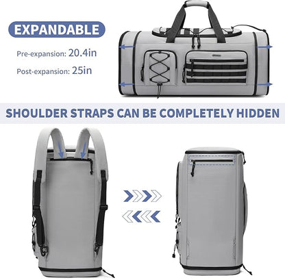 Bosstin Gym Bag for Men & Women,45L Travel Duffle Sports Duffel Bag Gym Weekender Overnight