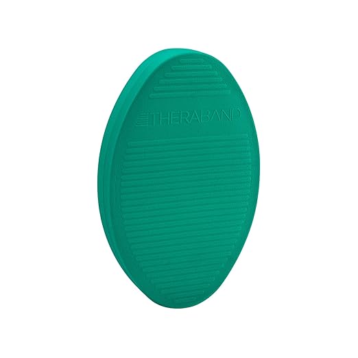 THERABAND Stability Trainer Pad, Beginner Level, Firm, Green Foam Balance Pad for Physical Therapy