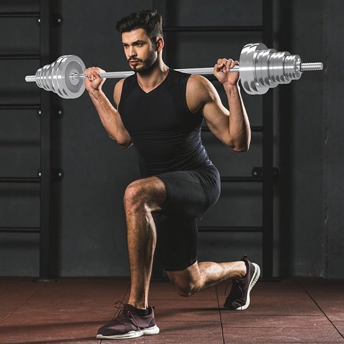 VIVITORY Fitness Dumbbells Set, Adjustable Weight Sets up to 11/22/44/66/110 lbs, with Metal