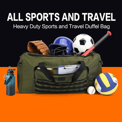 125L Extra Large Gym Duffle Bag for Men Women with Shoes Compartment Heavy Duty Tactical Sports
