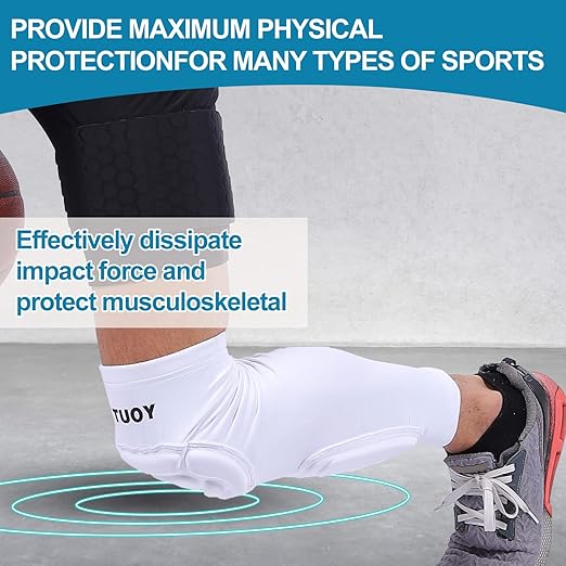 TUOY Knee Pad Shin Guard Pads, Protective Shin/Knee Pad Support Sleeve for Soccer, Football