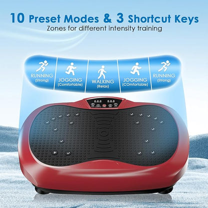 Vibration Plate Exercise Machine - Whole Body Workout Vibration Platform Lymphatic Drainage Machine