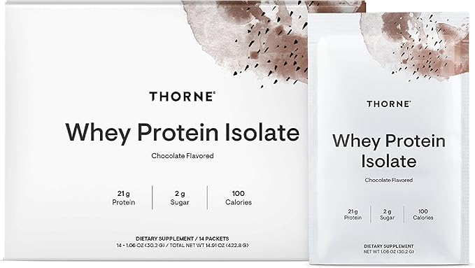THORNE - Whey Protein Isolate - 21 Grams of Easy-to-Digest Whey Protein Powder - NSF Certified for
