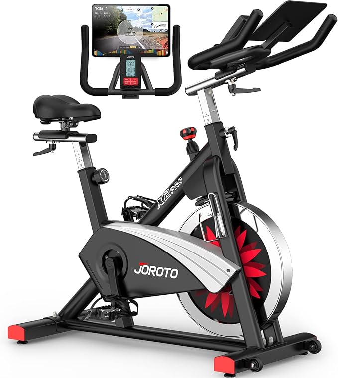 JOROTO X2|X2PRO Exercise Bike, X4S Bluetooth Stationary Indoor Cycling Bike with Readable 100
