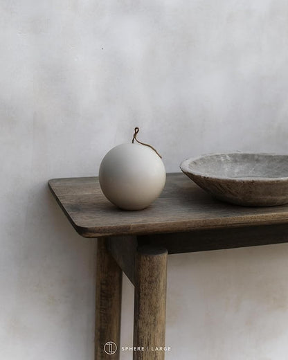 LAWA Sphere Candle - Beautiful Handmade Pillar Scented Soy Wax Elegant Aesthetic Candle