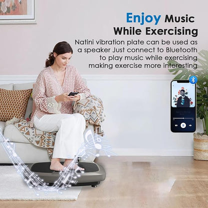 Vibration Plate Exercise Machine - Whole Body Workout Vibration Platform Lymphatic Drainage Machine