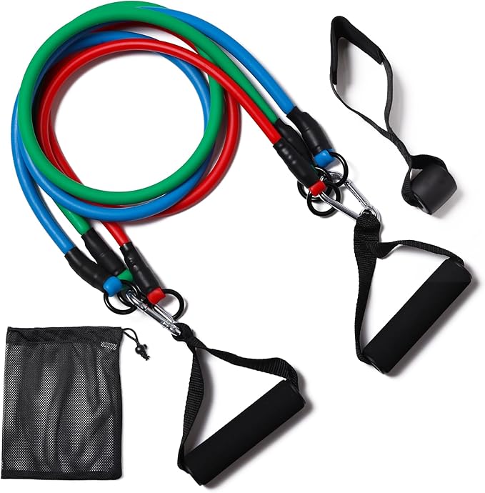 Resistance Bands with Handles, Single Resistance Bands, Exercise Bands with Handles, for Resistance