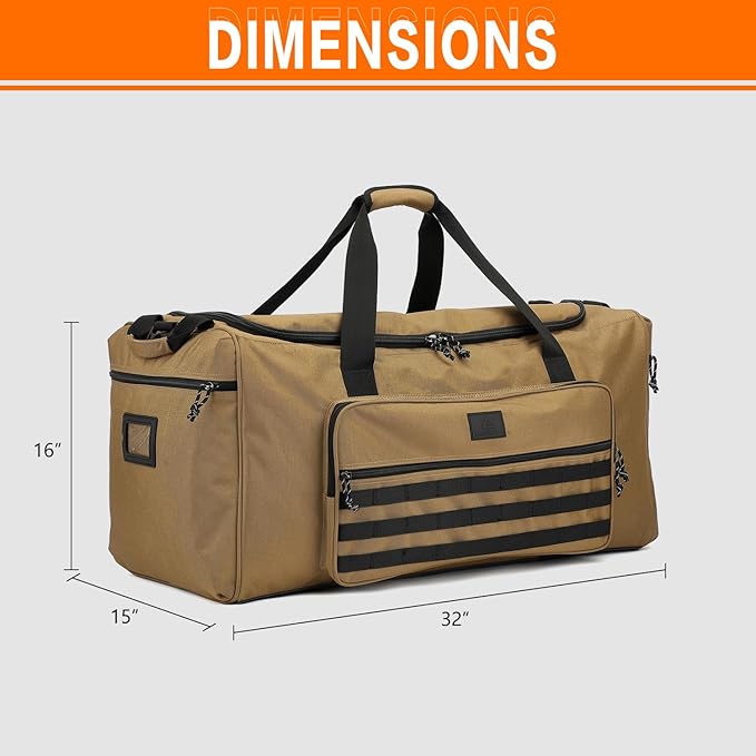 125L Extra Large Gym Duffle Bag for Men Women with Shoes Compartment Heavy Duty Tactical Sports