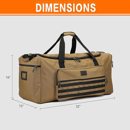 125L Extra Large Gym Duffle Bag for Men Women with Shoes Compartment Heavy Duty Tactical Sports