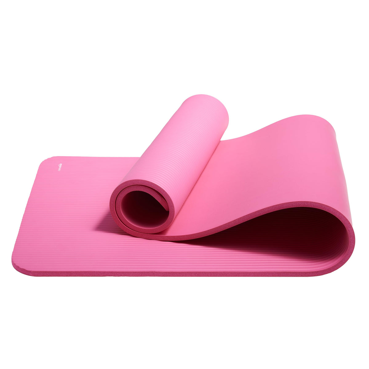 Amazon Basics 1/2 Inch Extra Thick Exercise Yoga Mat with Carrying Strap for Home Workouts and