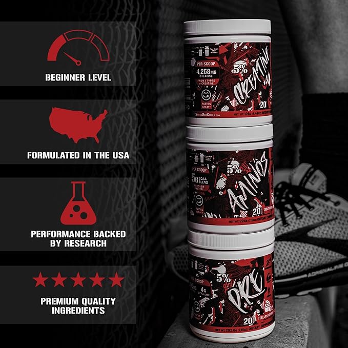 5% Nutrition Code Red Aminos BCAA & EAA Post Workout Recovery Powder | Full Spectrum Essential