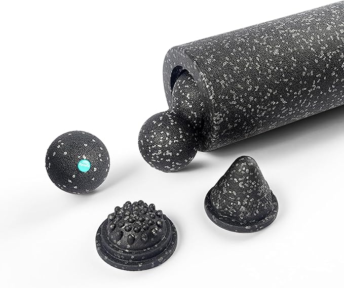 5-in-1 Foam Roller Set for Muscle Recovery ??Includes Yoga Roller, Massage Ball, Peanut Ball, Cone