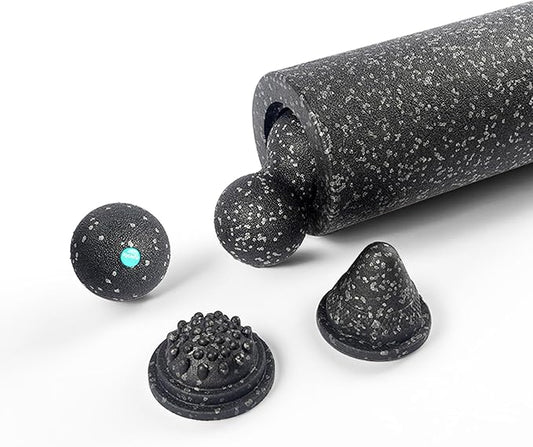 5-in-1 Foam Roller Set for Muscle Recovery ??Includes Yoga Roller, Massage Ball, Peanut Ball, Cone