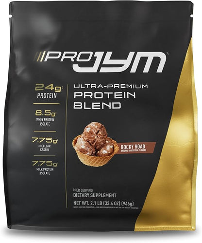 JYM Supplement Science Pro JYM Rocky Road Protein Powder - Whey Protein Isolates, Casein, & Milk