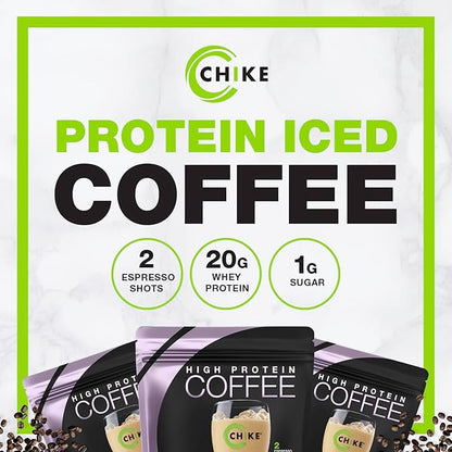 Chike Sweet Cream High Protein Iced Coffee, 20 G Protein, 2 Shots Espresso, 2 G Sugar, Keto