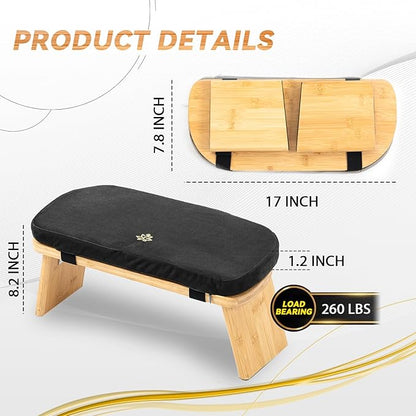 Meditation Bench, Bamboo Meditation Stool, Folding Kneeling Meditation Bench, Seiza Prayer Bench