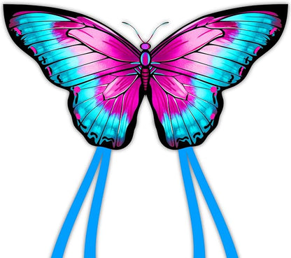 Butterfly Kites for Kids & Adults, Easy to Fly Design with Long Tail for Stability, for Kids Ages
