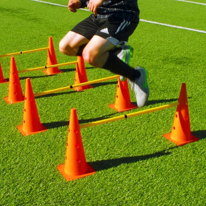 Hurdle Ladder Triangle Marker Cone Pad Disk Hurdle Multifunctional Set