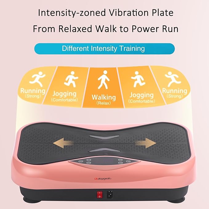 Whole Body Vibration Plate Exercise Machine ??Power Vibrating Plate for Lymphatic Drainage Weight
