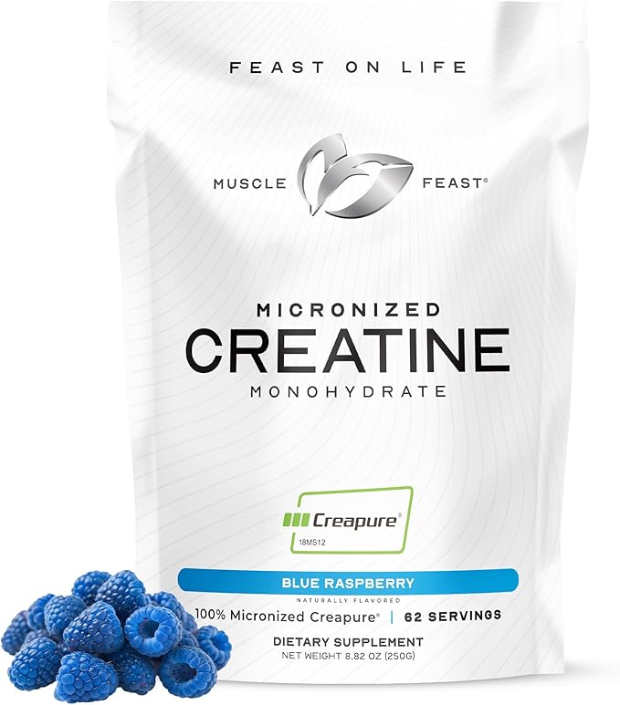 Muscle Feast Creapure - Micronized Creatine Monohydrate Powder | Premium Pre-Workout or