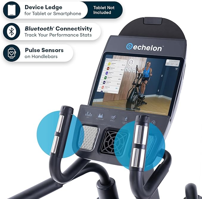 Echelon Ellipse Series – Light Commercial-Grade Ellipticals for Full-Body, Low-Impact Cardio with