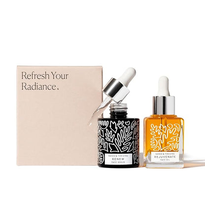 Naked & Thriving The Night Set | Renew Resurfacing Night Serum (30 mL) + Rejuvenate Restorative
