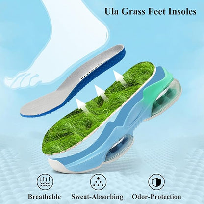 VITUOFLY Kids Basketball Shoes Boys Air Cushion Sneakers Girls Mid Top School Hoops Shoes Non-Slip