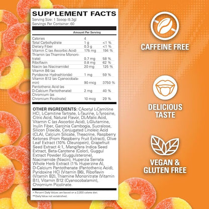 EHP Labs OxyShred Non Stimulant Pre Workout Powder - Stim Free Pre Workout, Caffeine Free