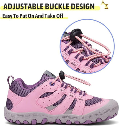 Mishansha Kids Hiking Boots Toddler Girls Boys Hiking Shoes Water-Resistant Anti-Collision Non-Slip