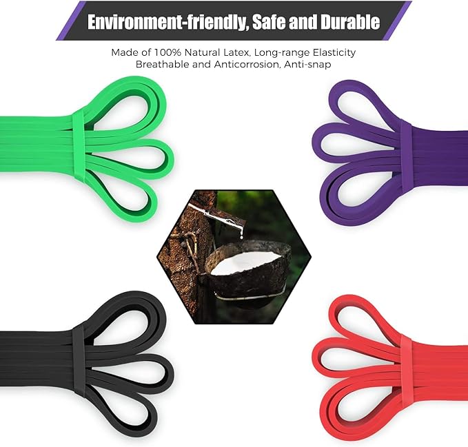 VEICK Resistance Bands for Working Out, Exercise Bands, Workout Bands, Pull Up Assistance Bands