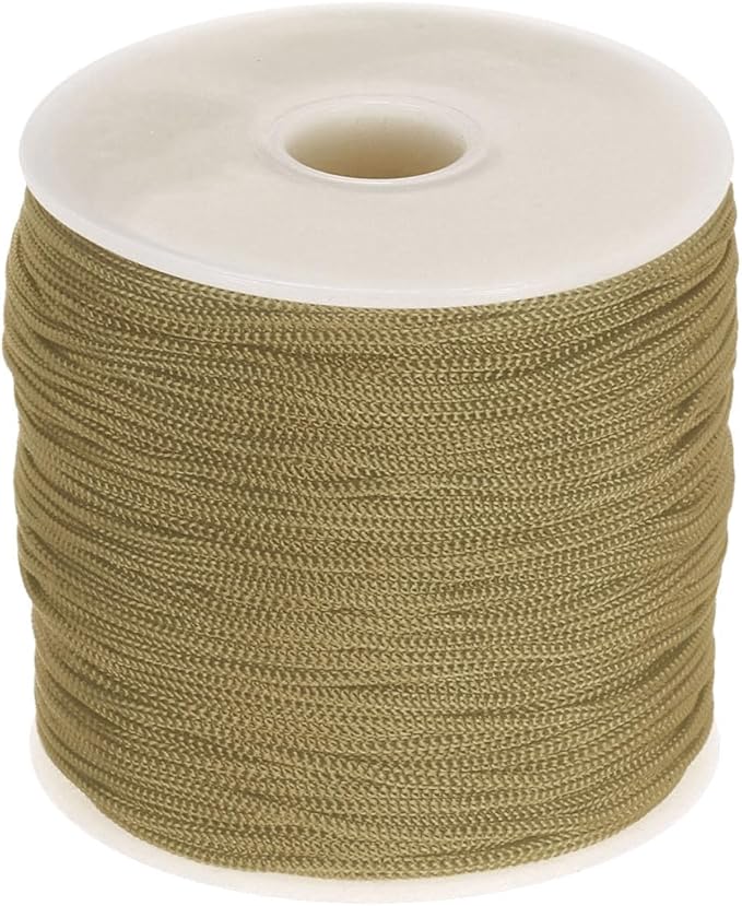 MECCANIXITY 1/16 Inch Polypropylene Rope Braided Ropes, 328ft Nylon Rope Hollow Utility Cord for