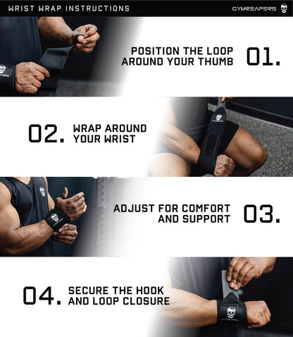 Gymreapers Weightlifting Wrist Wraps, Desert Sand, 18"