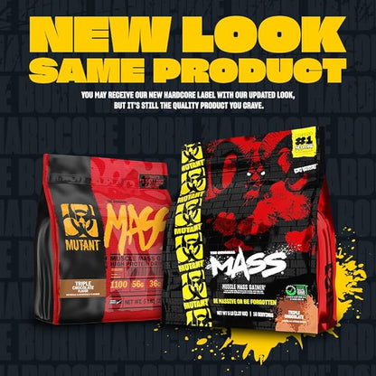 Mutant Mass | Weight Mass Gainer Protein Powder - high Calorie Protein Powder for Muscular Mass