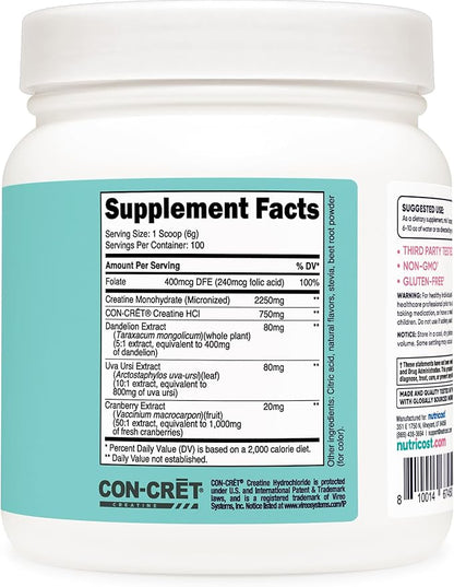 Nutricost Creatine Monohydrate Powder for Women, Micronized, Strawberry Lemonade, 100 Servings