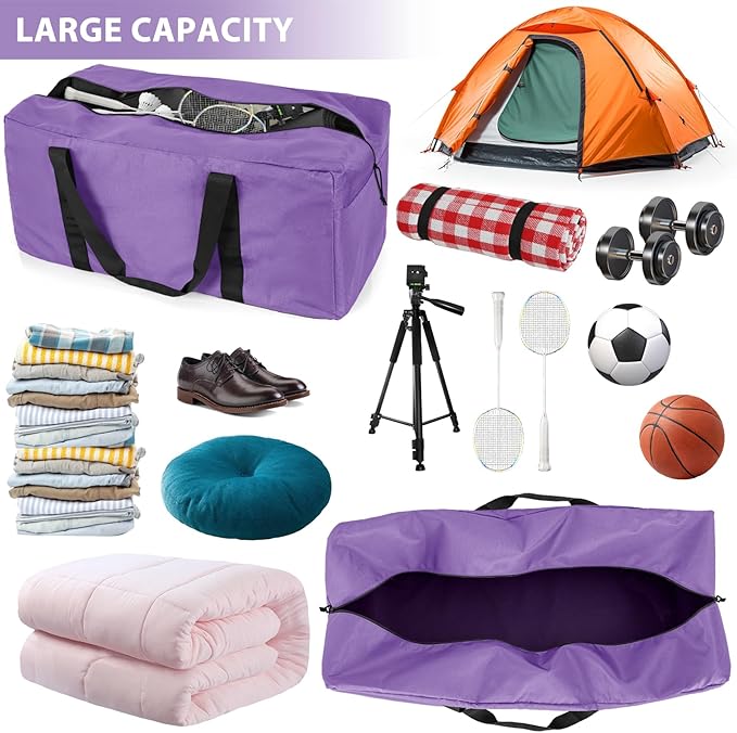 Extra Large Travel Duffle Bag, 160L Gear Bag for Men and Women, Storage Bag Ideal for Overnight