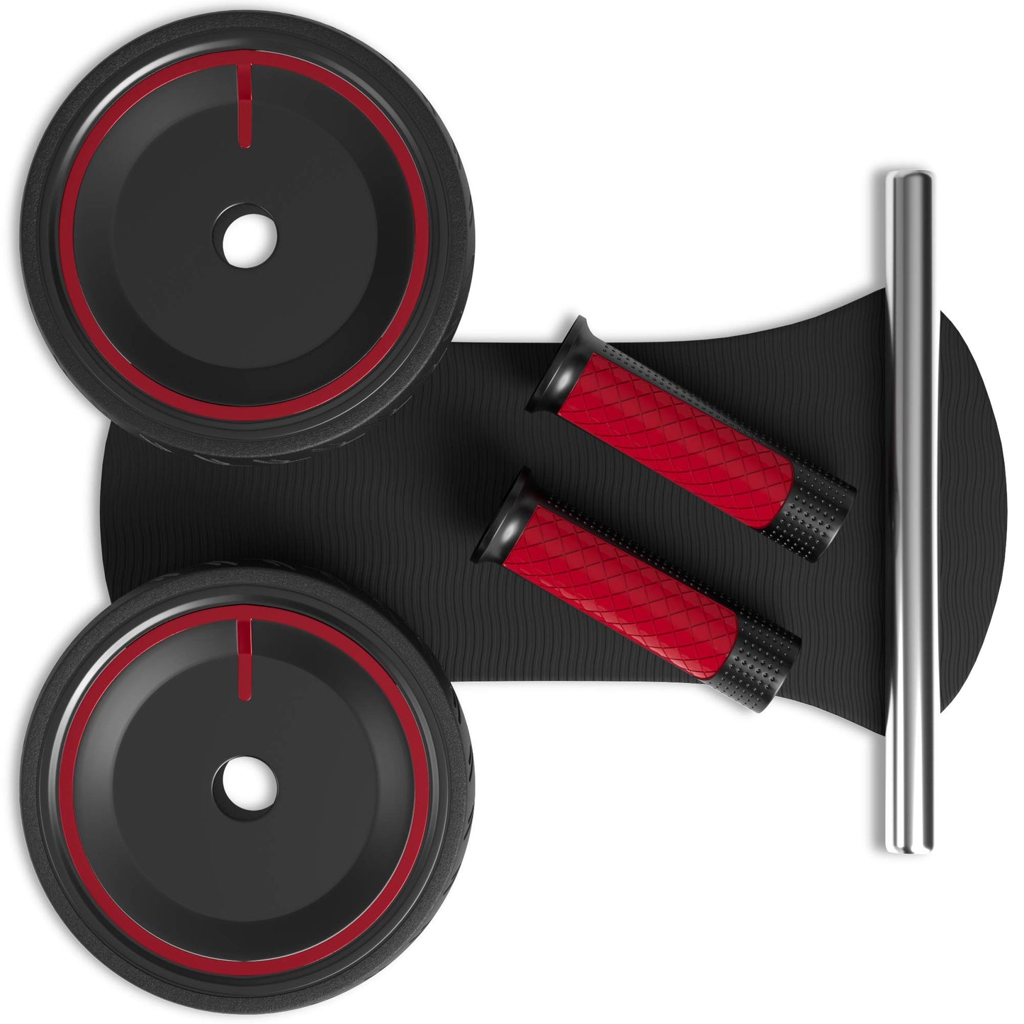 READAEER Ab Roller Wheel, Heavy Duty Workout Equipment for Home Gym, Professional Metal Handle with